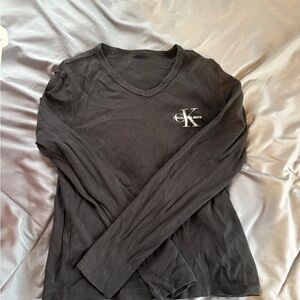 Calvin Klein Black Long Sleeve Tee